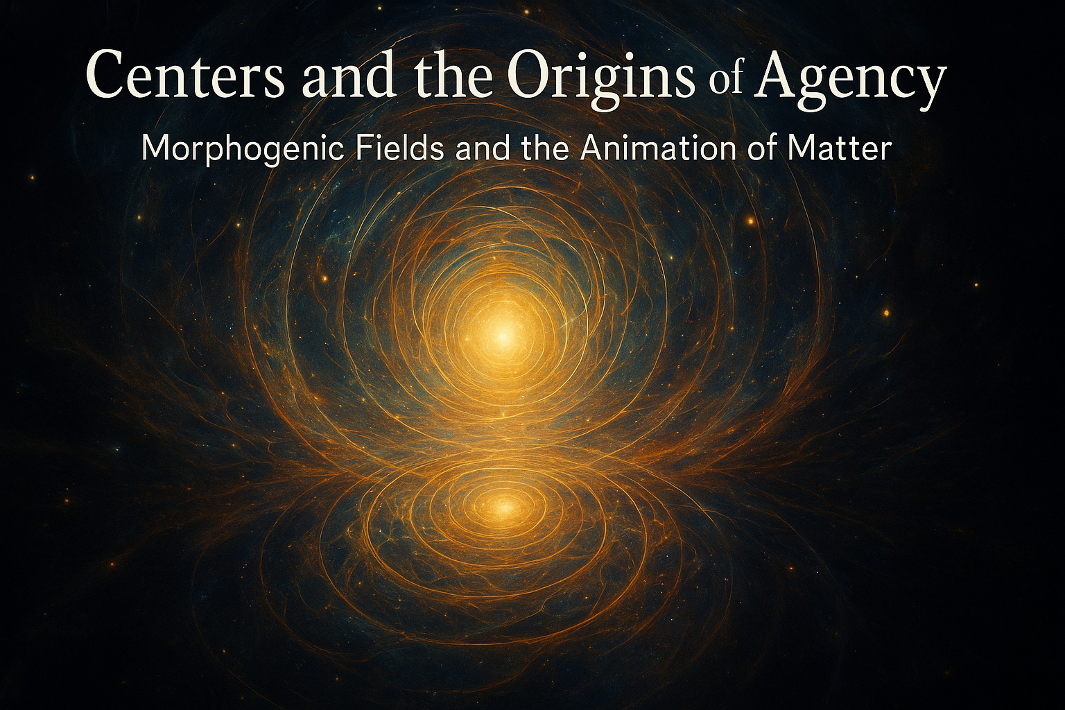 Centers and the Animation of Matter